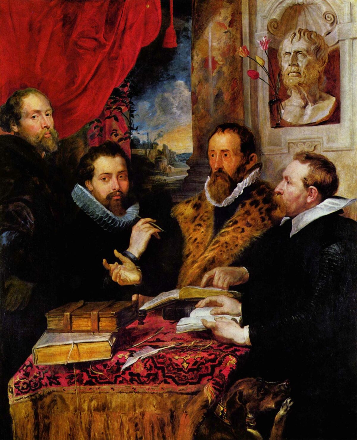 De vier filosofen van Peter Paul Rubens.