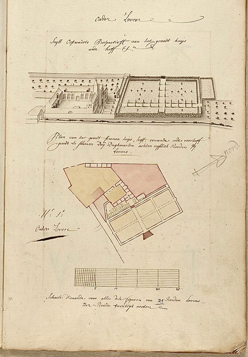 Plan van het kasteel Bleydenbergh (1739).